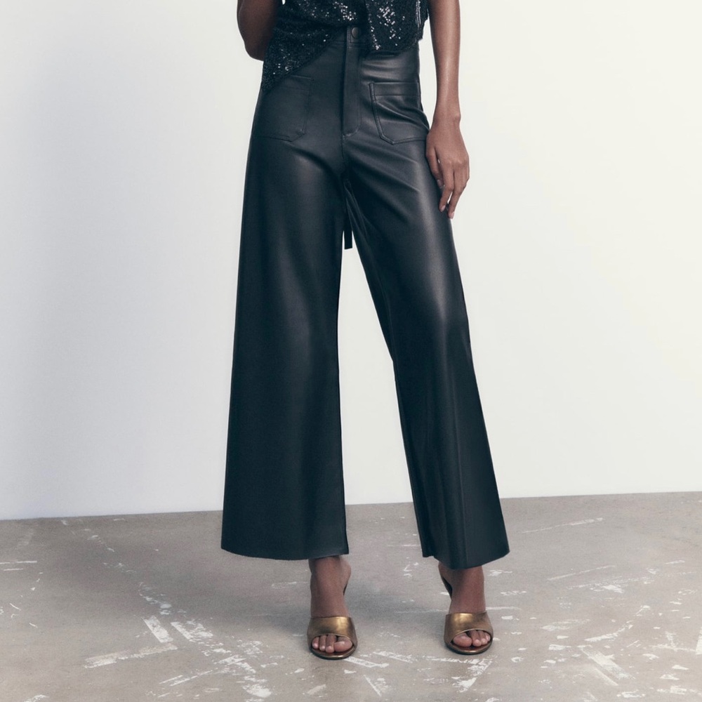 Zara Faux Leather Pant